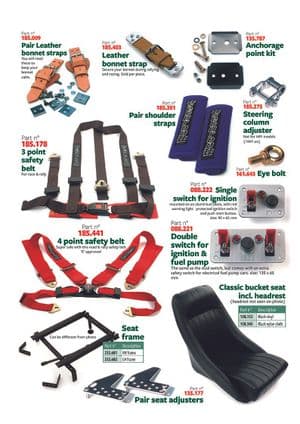 Veiligheids onderdelen - Mini 1969-2000 - Mini reserveonderdelen - Racing accessories