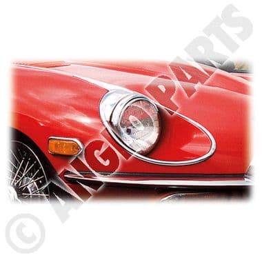 OUTER STRIP, HEADLAMP, RH / E TYPE | Webshop Anglo Parts