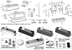 partes externas de motor - Mini 1969-2000 - Mini piezas de repuesto - Rockers & covers