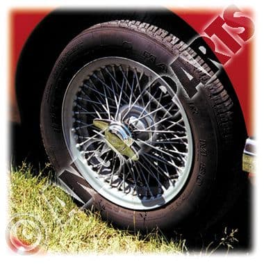 WIRE WHEEL, 5.5 X 15, 72 SPOKES, SILVER PAINTED / AH - TR6