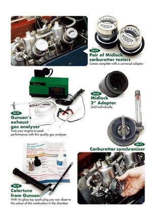 Carburators - Jaguar XK120-140-150 1949-1961 - Jaguar-Daimler reserveonderdelen - Carburettor tools