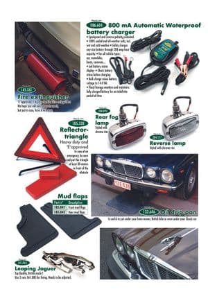Bumpers, grill & exterior trim - Jaguar XJ6-12 / Daimler Sovereign, D6 1968-'92 - Jaguar-Daimler spare parts - Safety & accessories
