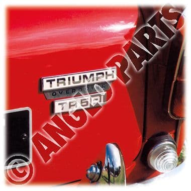 BADGE, OVERDRIVE / TR5->6 - Triumph TR5-250-6 1967-'76