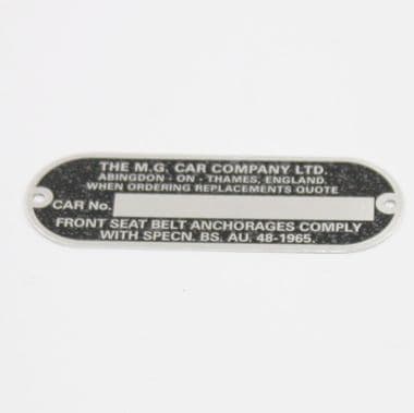 CHASSIS PLATE / MG 66-70 | Webshop Anglo Parts