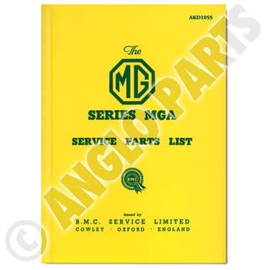 MGA 1500 PARTS LIST - MGA 1955-1962 | Webshop Anglo Parts