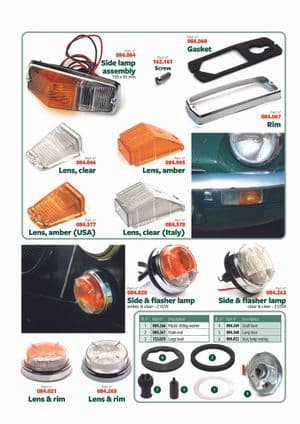 Takavalot & vilkut - British Parts, Tools & Accessories - British Parts, Tools & Accessories varaosat - Side & flasher lamps