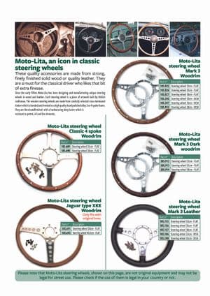 Steering wheels - Jaguar E-type 3.8 - 4.2 - 5.3 V12 1961-1974 - Jaguar-Daimler spare parts - Steering wheels