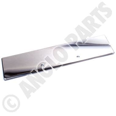 NUMBER PLATE BACKING CHROME, REAR, STAINLESS STEEL / MGB 1975-1980