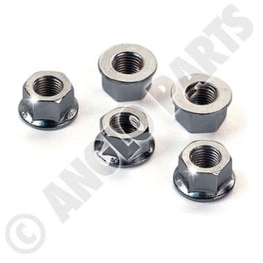 5PC CHROME CYL-HD FLNG.NUT KIT | Webshop Anglo Parts