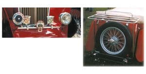 remates carrocería - MGTC 1945-1949 - MG piezas de repuesto - Chassis & bulkhead