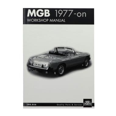 WORKSHOP MANUAL / MGB 1977 ON | Webshop Anglo Parts