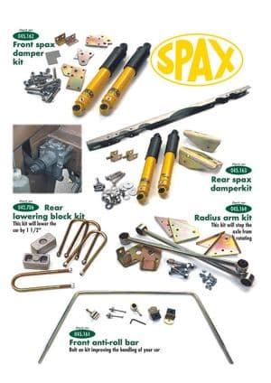 Amélioration suspension - Morris Minor 1956-1971 - Morris Minor pièces détachées - Front & rear suspension