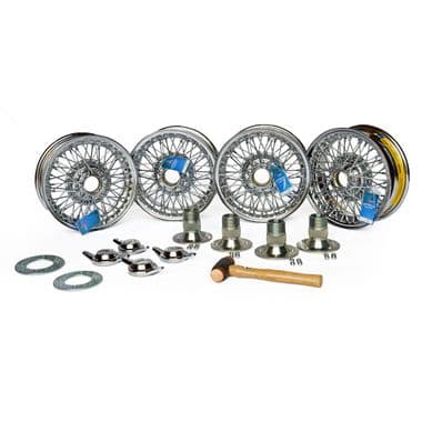 WIRE WHEEL, CONVERSION KIT / MIDGET, SPRITE (AP KIT) - MG Midget 1964-80