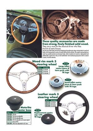 volantes - Triumph TR2-3-3A-4-4A 1953-1967 - Triumph piezas de repuesto - Steering wheels