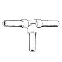 'T' PIECE, FUEL PIPE | Webshop Anglo Parts