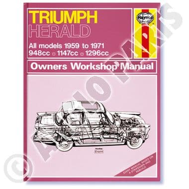 HAYNES WORKSHOP MANUAL : TRIUMPH HERALD (1959-1971)