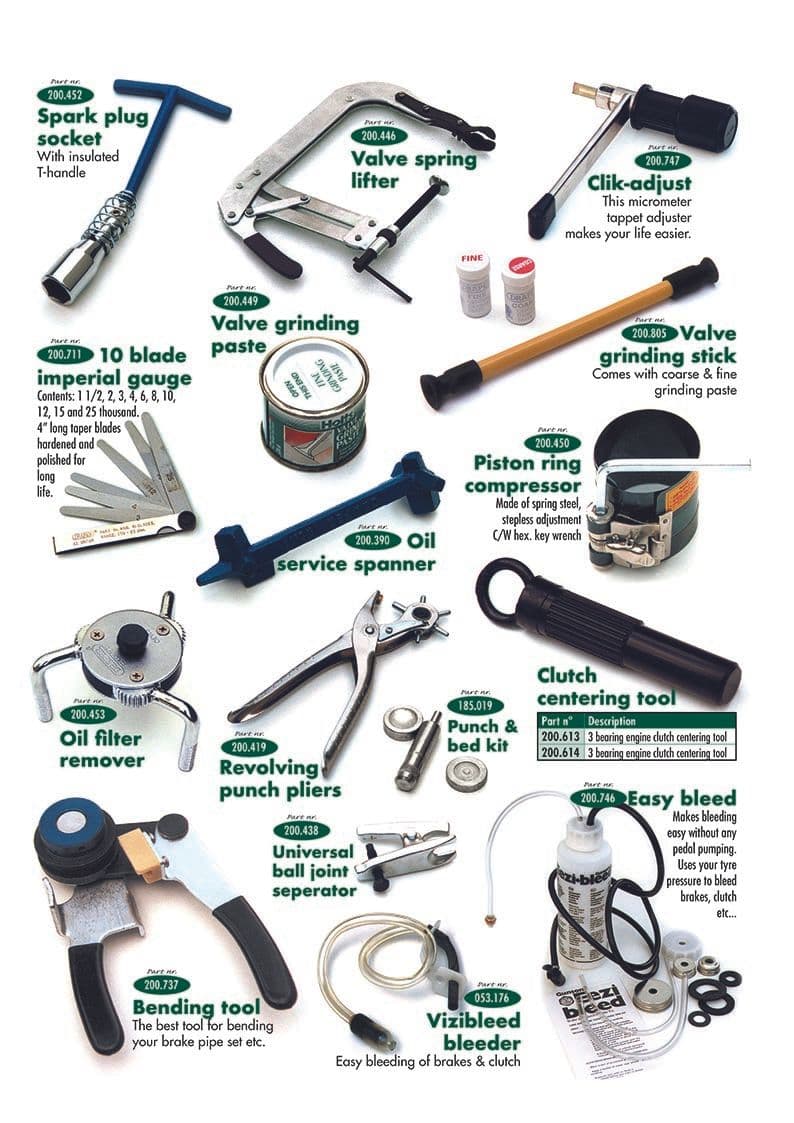 Tools 1 - Workshop & Tools - Maintenance & storage - MG Midget 1958-1964 - Tools 1 - 1