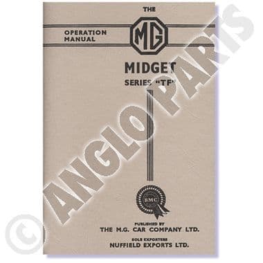 MGTF DRIVERS HANDBOOK - MGTC 1945-1949 | Webshop Anglo Parts