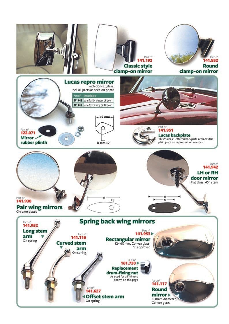 Mirrors - Mirrors - Accesories & tuning - MGB 1962-1980 - Mirrors - 1