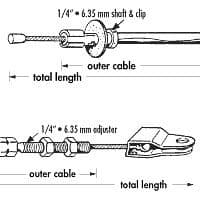 ACCELERATOR CABLE, LHD / SPITFIRE | Webshop Anglo Parts