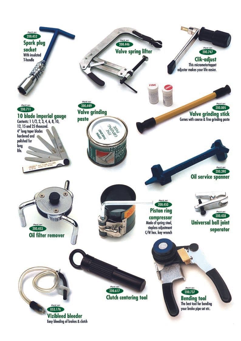 Tools 1 - Workshop & Tools - Maintenance & storage - Triumph Spitfire MKI-III, 4, 1500 1962-1980 - Tools 1 - 1