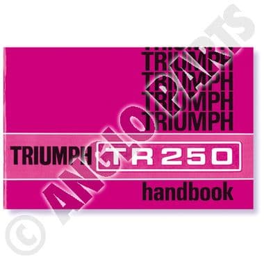 TR250 USA OWNERS H/B - Triumph TR5-250-6 1967-'76