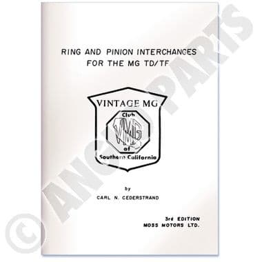 RING&PINION INTERCH. - MGTC 1945-1949 | Webshop Anglo Parts