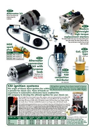 Batterie, Anlasser, Lichtmaschine & Alternator - MGA 1955-1962 - MG ersatzteile - Ignition, starter, alternator