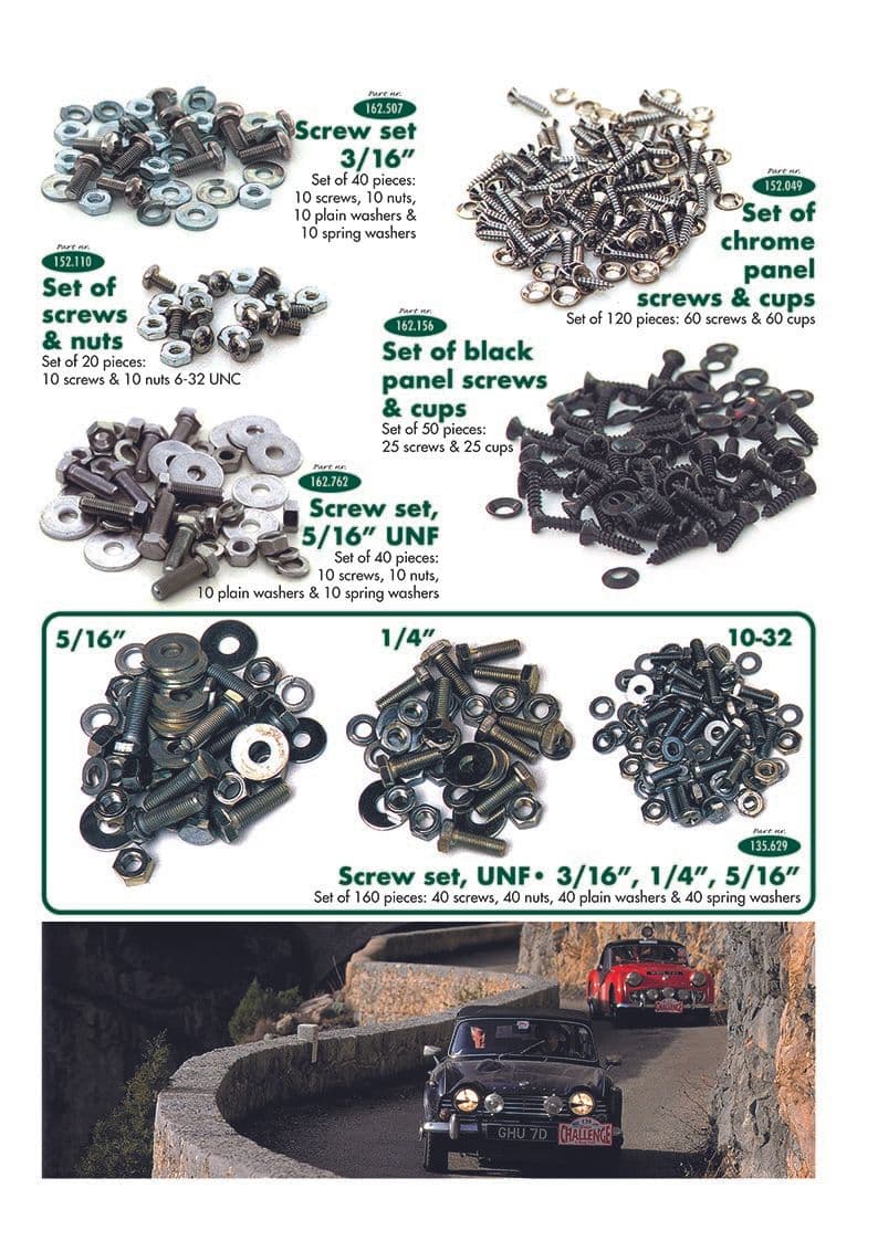 Screw kits - Verkstad och verktyg - Underhåll och förvaring - Jaguar XJS - Screw kits - 1