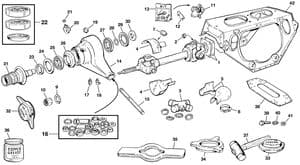 Rear suspension - Jaguar E-type 3.8 - 4.2 - 5.3 V12 1961-1974 - Jaguar-Daimler spare parts - Rear suspension 1