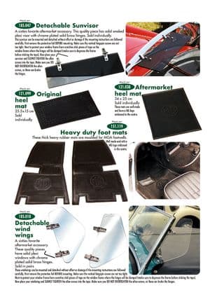 Windwings, sunvisors, mats | Webshop Anglo Parts