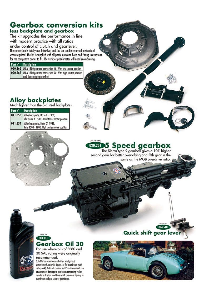 5 speed conversion - 5 speed gearbox conversion - Gearbox, clutch & axle - MG Midget 1964-80 - 5 speed conversion - 1