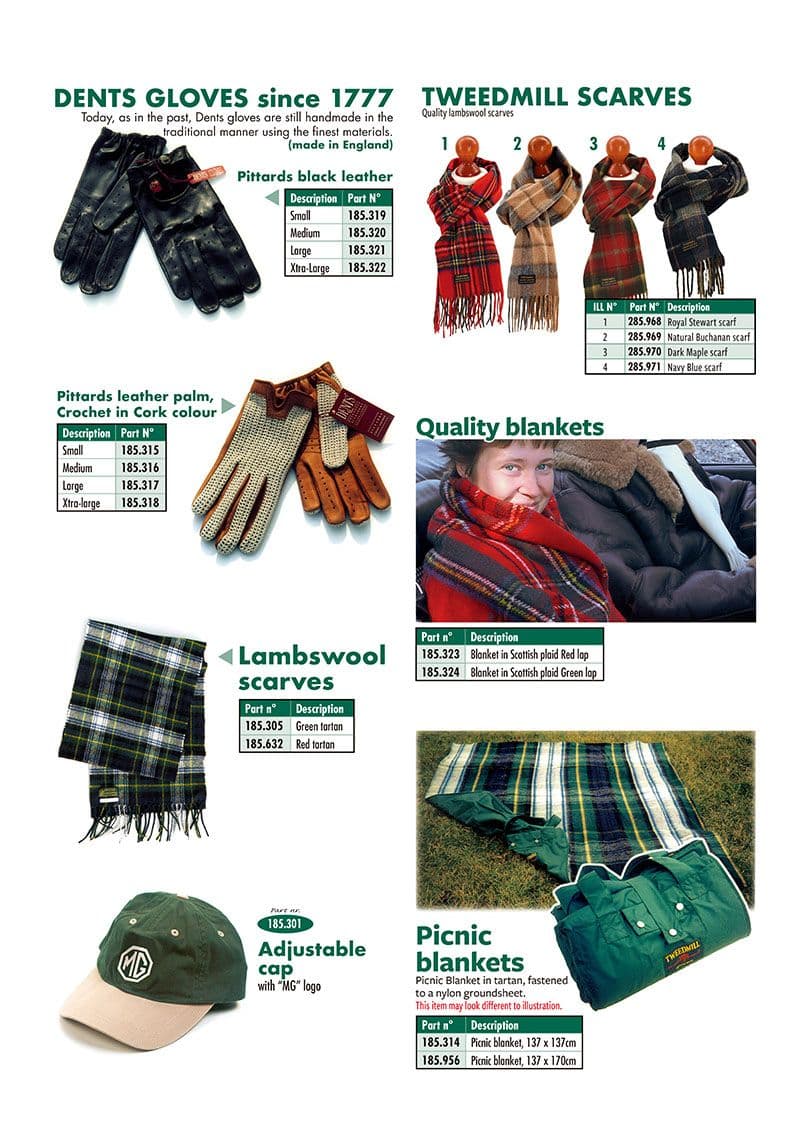 Gloves & scarves - Hats & gloves - Books & Driver accessories - MG Midget 1958-1964 - Gloves & scarves - 1