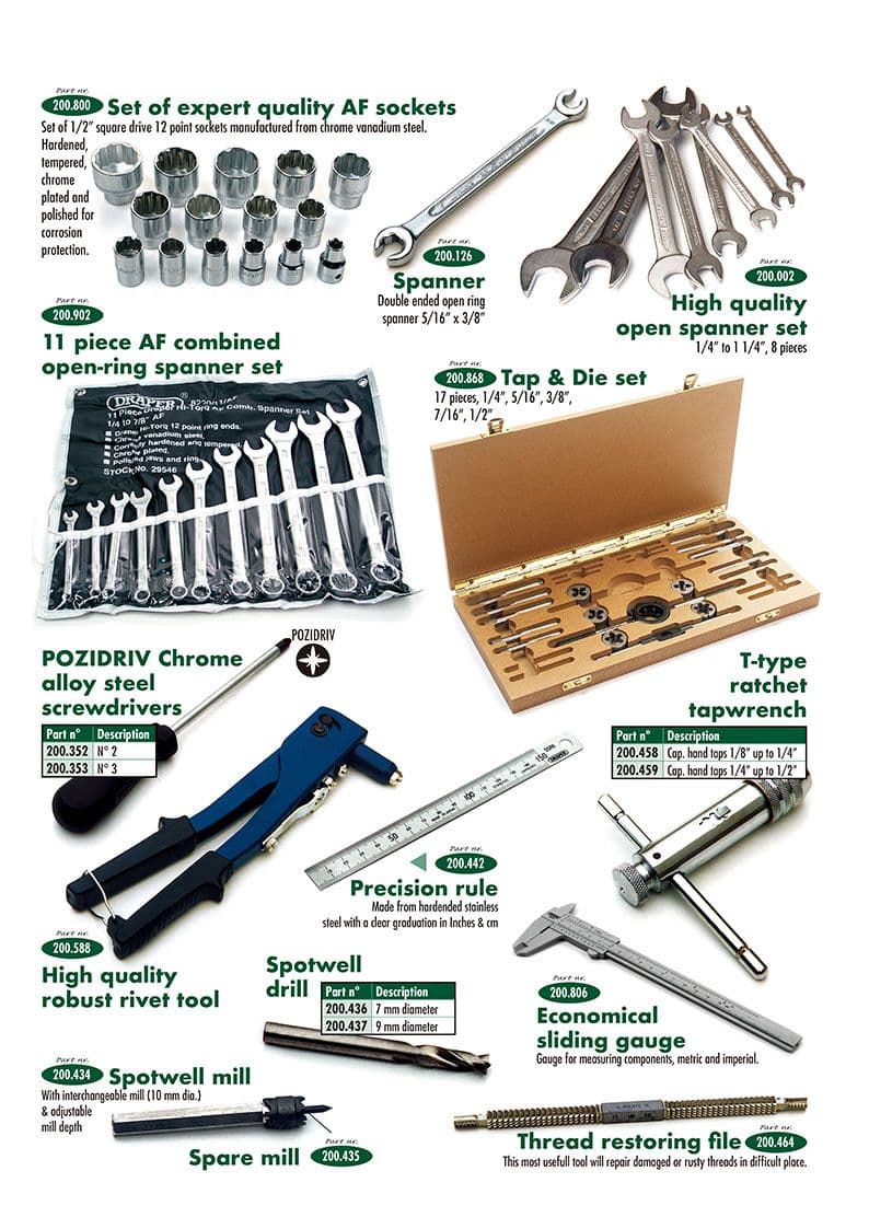Tools - Workshop & Tools - Maintenance & storage - Austin Healey 100-4/6 & 3000 1953-1968 - Tools - 1