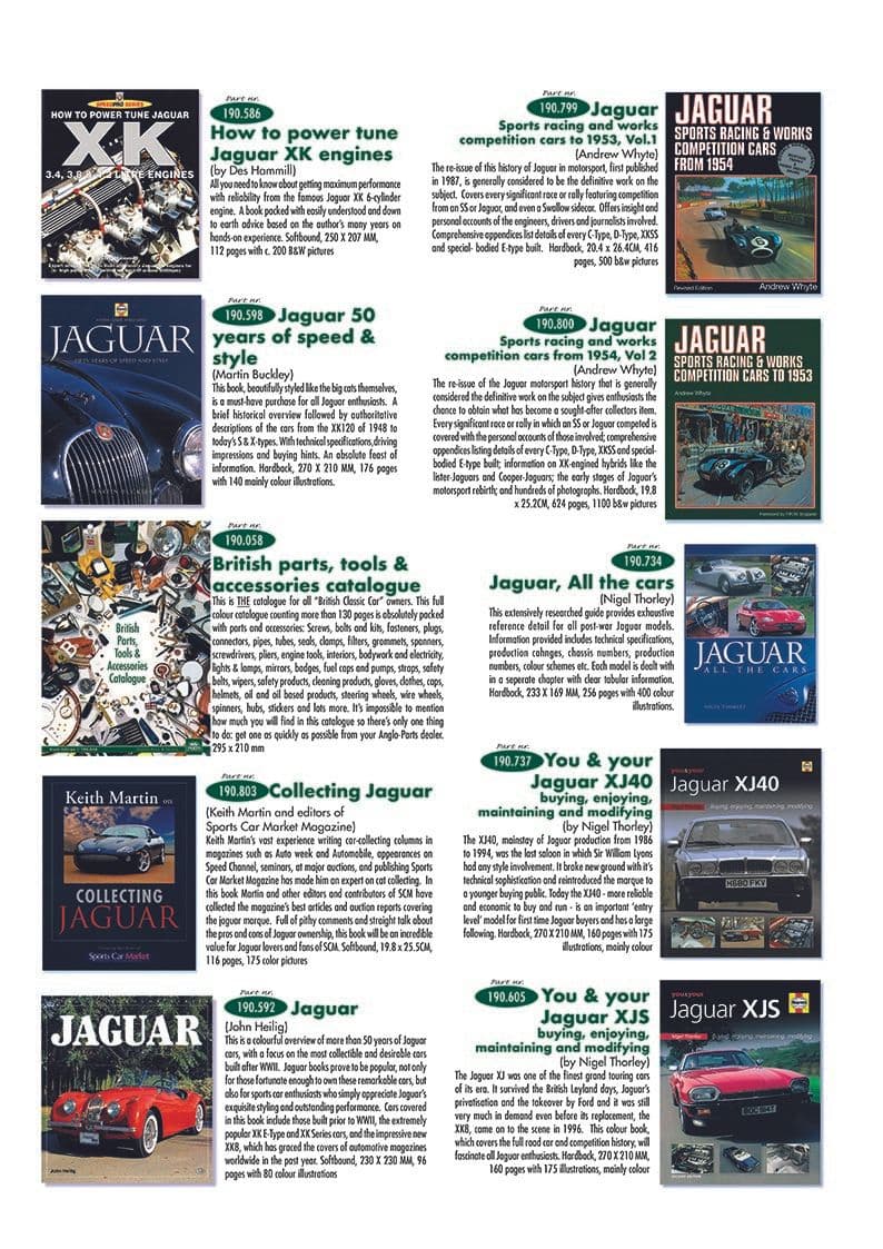 Books, technical & history - Catalogues - Books & Driver accessories - Jaguar XJS - Books, technical & history - 1