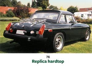 Hard top - MGB 1962-1980 - MG reserveonderdelen - Replica hardtop