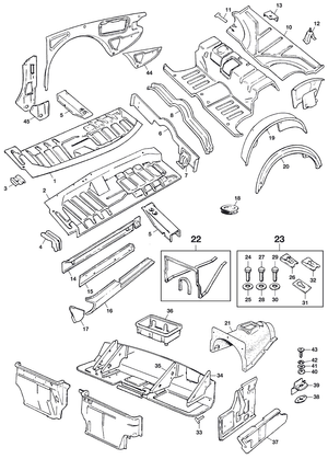 Joints de carrosserie - Triumph GT6 MKI-III 1966-1973 - Triumph pièces détachées - Internal panels