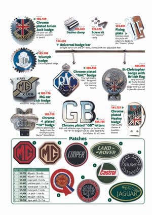 Naklejki, emblematy, znaczki - Jaguar XJS - Jaguar-Daimler części zamienne - Badges