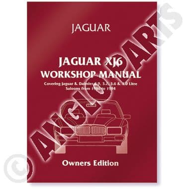 JAG XJ6 XJ40 WORKSHOP MANUAL | Webshop Anglo Parts