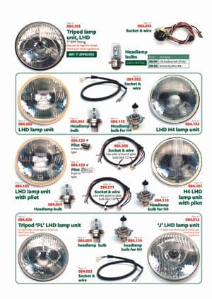 Ajovalot - British Parts, Tools & Accessories - British Parts, Tools & Accessories varaosat - Headlamps 2