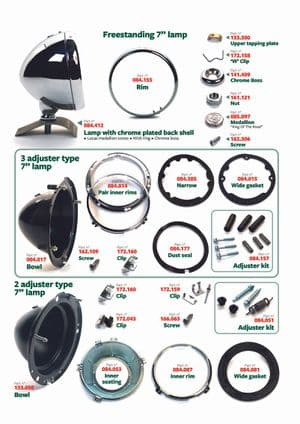 Koplampen - British Parts, Tools & Accessories - British Parts, Tools & Accessories reserveonderdelen - Headlamps 1