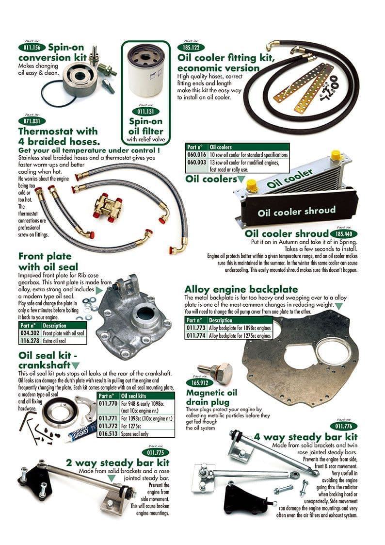 Oil cooler & acccessories - Engine tuning - Accesories & tuning - MG Midget 1964-80 - Oil cooler & acccessories - 1