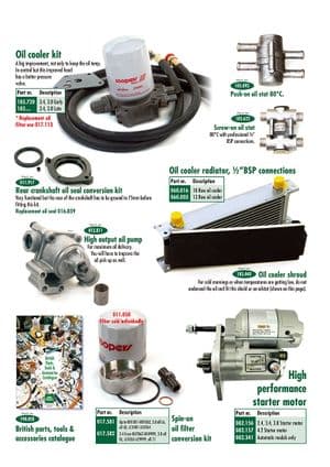 Batterie, Anlasser, Lichtmaschine & Alternator - Jaguar MKII, 240-340 / Daimler V8 1959-'69 - Jaguar-Daimler ersatzteile - Oil system & starter engine