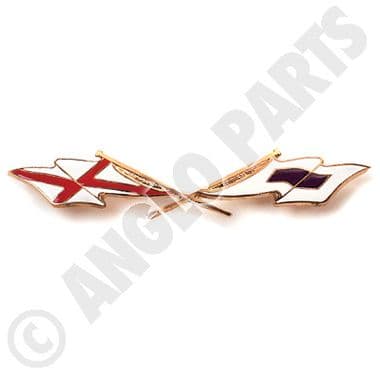 CROSSED FLAG BADGE | Webshop Anglo Parts