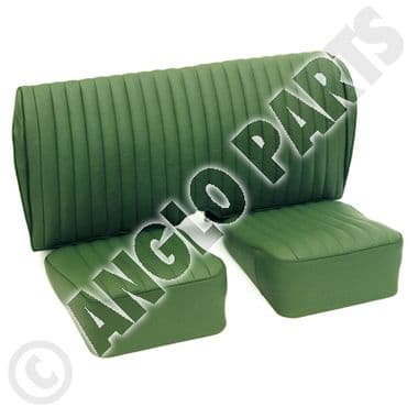 SEAT, NEW, PAIR, LEATHER, GREEN / MG TD - MGTC 1945-1949
