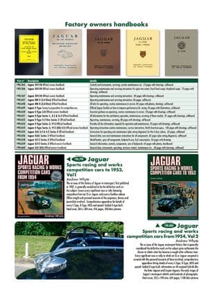 Manualer - Jaguar XK120-140-150 1949-1961 - Jaguar-Daimler reservdelar - Owners handbook