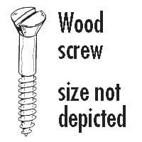 10x1 CSK ST.ST SLOT WOODSCREW | Webshop Anglo Parts