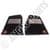 FOOT MATS, 2 PIECES, WITH LOGO, BLACK / MGB 1962-1967