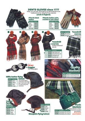 Chapeaux & gants - MGC 1967-1969 - MG pièces détachées - Hats, scarves & gloves