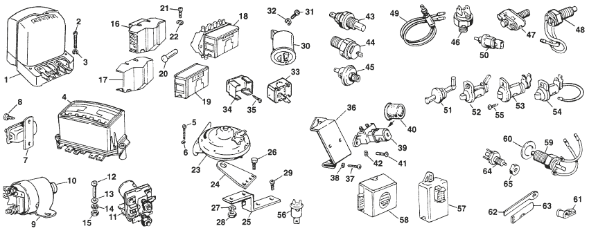 MG Midget 1964-80 - Fusibles & cajas | Webshop Anglo Parts - 1